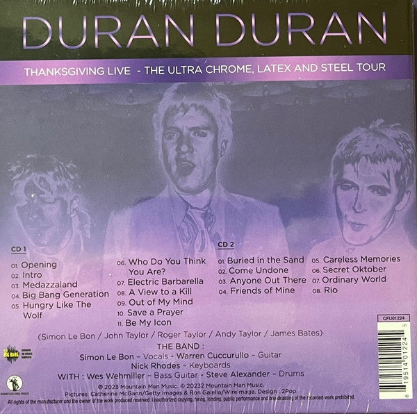 Duran Duran : Thanksgiving Live - The Ultra Chrome, Latex And Steel Tour (2xCD, RE, Pur)
