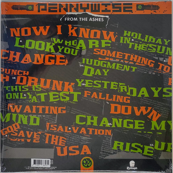 Pennywise : From The Ashes (LP, Album, Ltd, RE, Cle)