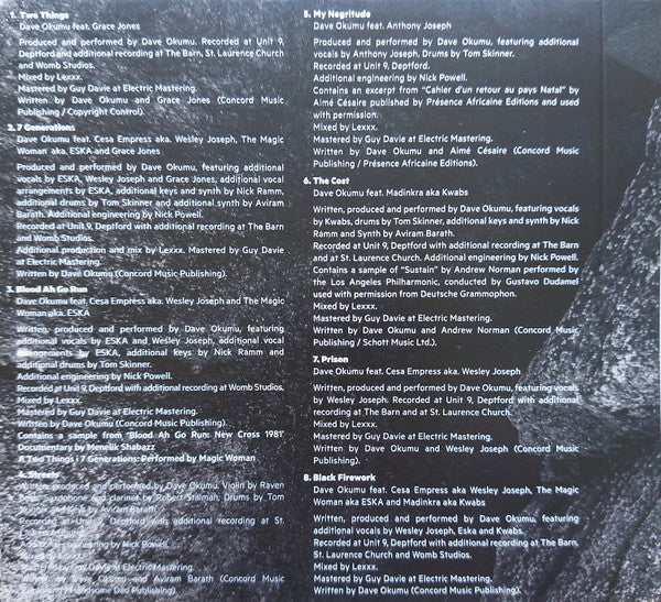 Dave Okumu And The Seven Generations : I Came From Love (CD, Album)