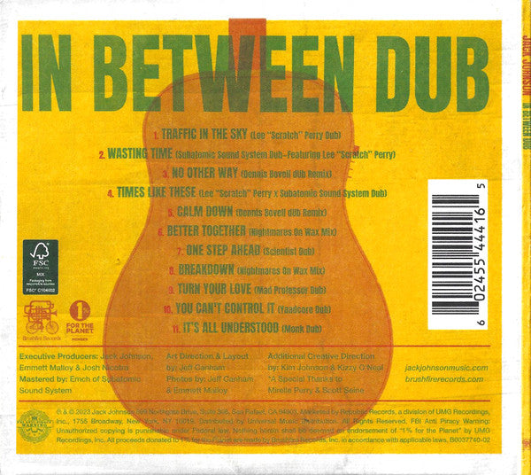 Jack Johnson : In Between Dub (CD, Album)