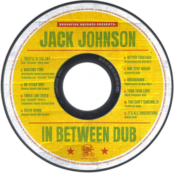Jack Johnson : In Between Dub (CD, Album)
