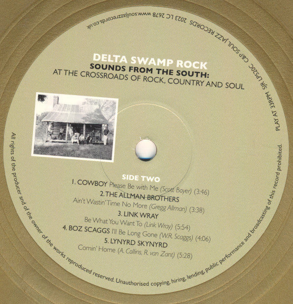 Various : Delta Swamp Rock (Sounds From The South: At The Crossroads Of Rock, Country And Soul) (2xLP, Comp, RE, Gol)