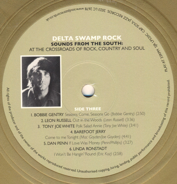 Various : Delta Swamp Rock (Sounds From The South: At The Crossroads Of Rock, Country And Soul) (2xLP, Comp, RE, Gol)