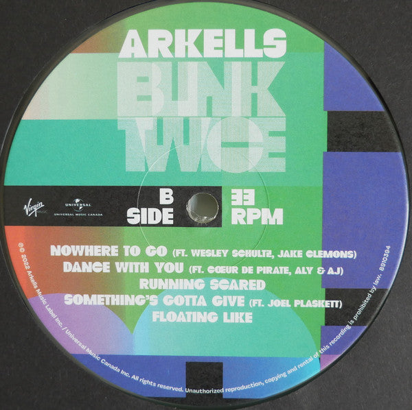 Arkells : Blink Twice (LP, Cry)