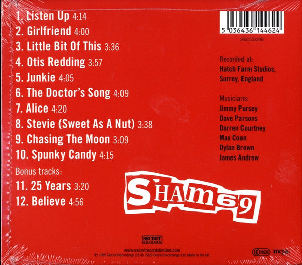 Sham 69 : Soapy Water And Mr Marmalade (CD, Album)