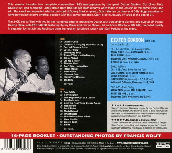 Dexter Gordon : Go + A Swingin' Affair (2xCD, Comp)