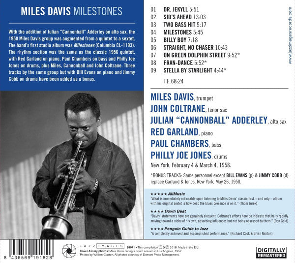 Miles Davis : Milestones (CD, Album, RE, RM)