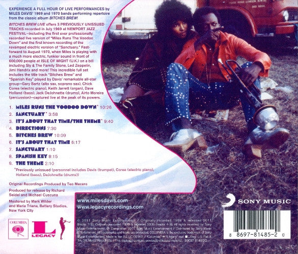 Miles Davis : Bitches Brew Live (CD, Comp, RE)