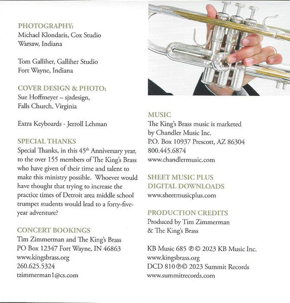 Tim Zimmerman And The King's Brass : Festive Brass, 45th Anniversary Celebration (CD, Album)