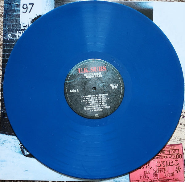 UK Subs : Music Machine London 8.8.80 (LP, Ltd, Blu)