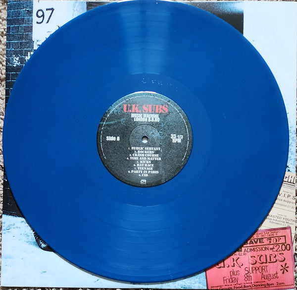 UK Subs : Music Machine London 8.8.80 (LP, Ltd, Blu)