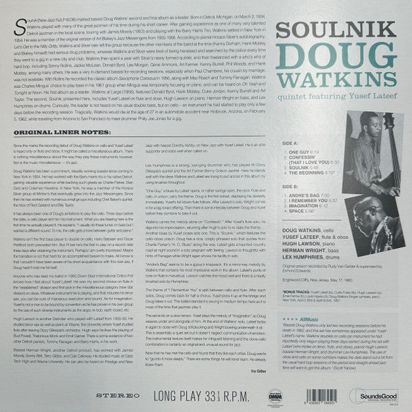 Doug Watkins Quintet : Soulnik (LP, Album, RE)