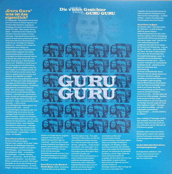 Guru Guru : Three Faces Of Guru Guru 1970 - 2021 (2xLP, Comp, Spl)