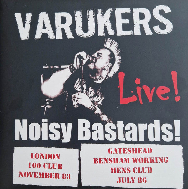 The Varukers : Noisy Bastards! (LP, Album, RP, Red)