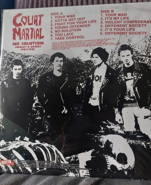 Court Martial : No Solution (Singles & Demos 1981 / 1982) (LP, Comp, RE)