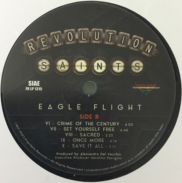 Revolution Saints : Eagle Flight (LP, Album, Ltd)