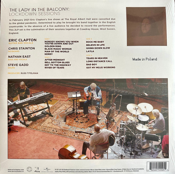 Eric Clapton : The Lady In The Balcony: Lockdown Sessions (2xLP, Album, Whi)