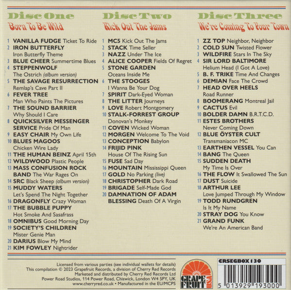 Various : We’re An American Band (A Journey Through The USA Hard Rock Scene 1967-1973) (3xCD, Comp, RM + Box)