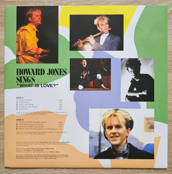 Howard Jones : Howard Jones Sings "What Is Love?" (LP, Comp, Blu)