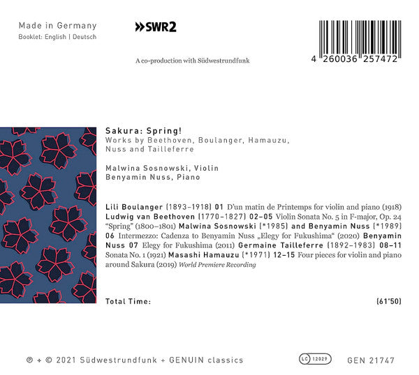Malwina Sosnowski, Benyamin Nuss : Sakura: Spring! (CD, Album)