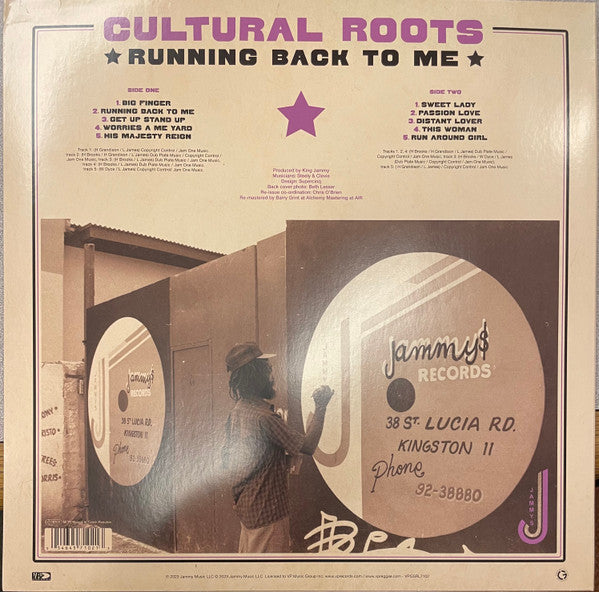 Cultural Roots : Running Back To Me (LP, Album)
