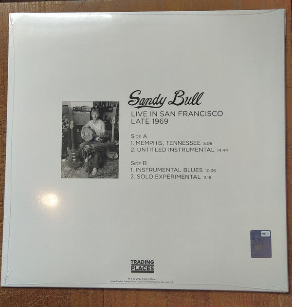Sandy Bull : Live In San Francisco Late 1969 (LP, Album)