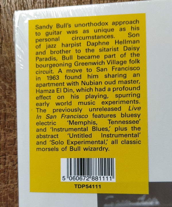 Sandy Bull : Live In San Francisco Late 1969 (LP, Album)