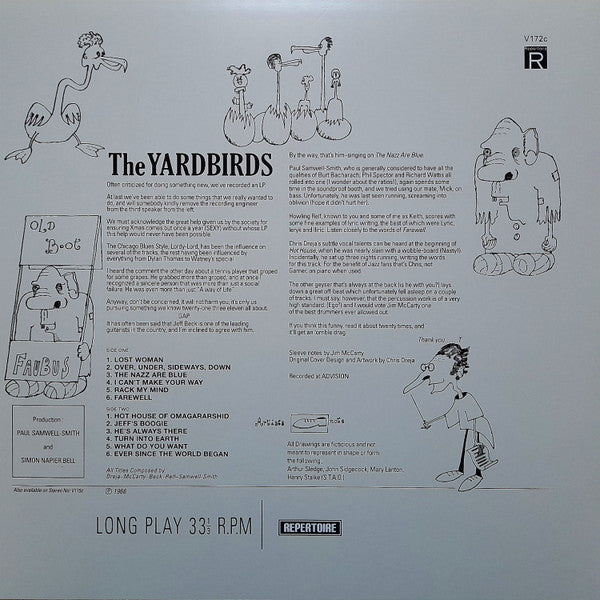 The Yardbirds : Roger The Engineer (LP, Album, Mono, RE, Blu)