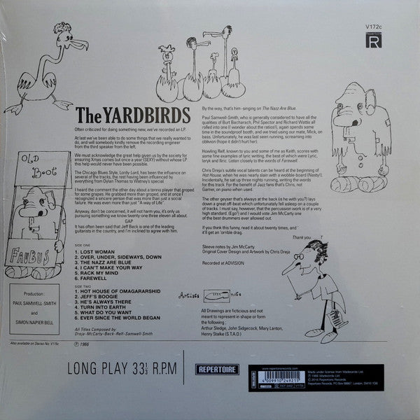 The Yardbirds : Roger The Engineer (LP, Album, Mono, RE, Blu)