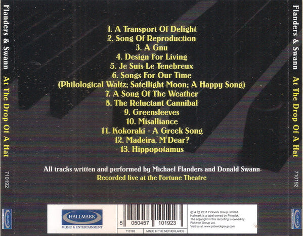 Flanders & Swann : At The Drop Of A Hat (CD, Album)