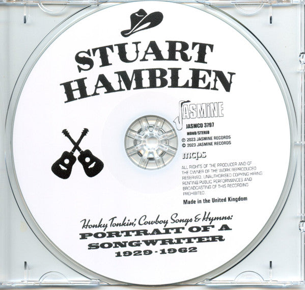 Stuart Hamblen : Honky Tonkin', Cowboy Songs & Hymns: Portrait Of A Songwriter 1929-1962 (CD, Comp, Mono)