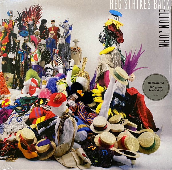 Elton John : Reg Strikes Back (LP, Album, RE, RM, 180)