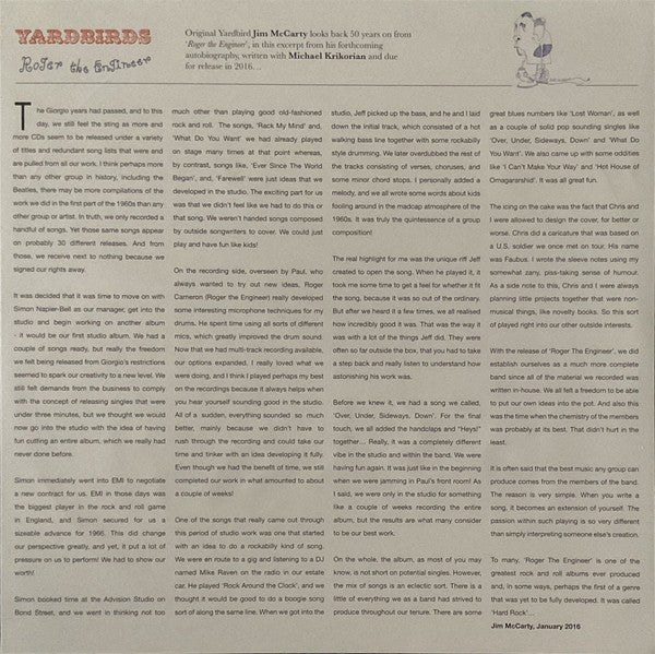 The Yardbirds : Yardbirds (LP, Album, RE, RM, Red)