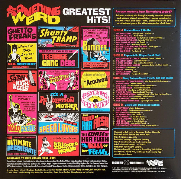 Various : Something Weird Greatest Hits! (2xLP, Comp, Mono, RE, RP, Pin)