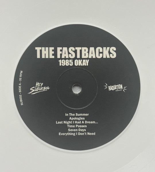 Fastbacks : 1985 Okay (LP, Album, Ltd, RM, Whi)