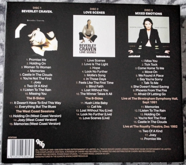 Beverley Craven : Memories: The Complete Epic Recordings 1990-1999 (3xCD, Album, RE + Box, Comp)