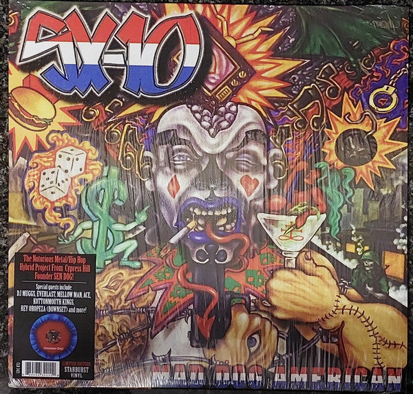 SX10 : Mad Dog American (LP, Album, Ltd, RE, Sta)