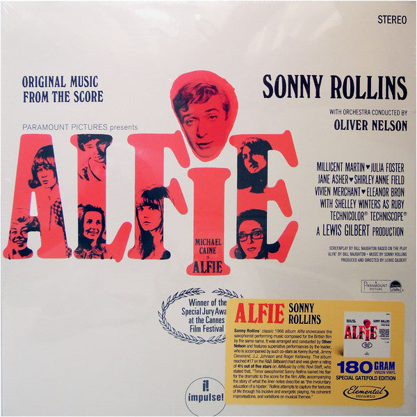 Sonny Rollins : Original Music From The Score "Alfie" (LP, Album, RE, Gat)