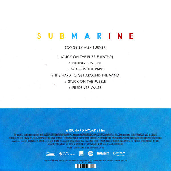 Alex Turner : Submarine - Original Songs From The Film By Alex Turner (10", EP)