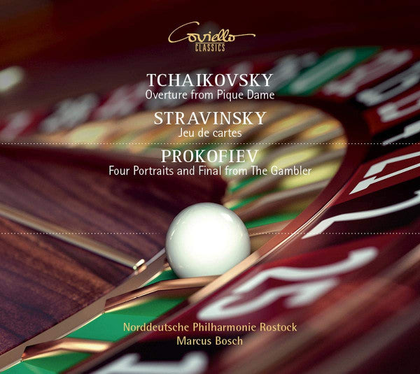 Pyotr Ilyich Tchaikovsky, Igor Stravinsky, Sergei Prokofiev, Norddeutsche Philharmonie Rostock, Marcus R. Bosch : Overture From Pique Dame; Jeu de Cartes; Four Portraits And Final From The Gambler (CD, Album)