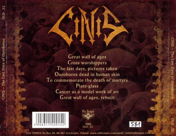 Cinis : The Last Days Of Ouroboros (CD, Album, Num)