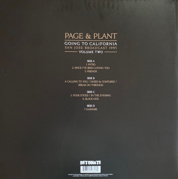 Jimmy Page And  Robert Plant : Going To California Vol 2 (2xLP, Unofficial, Red)