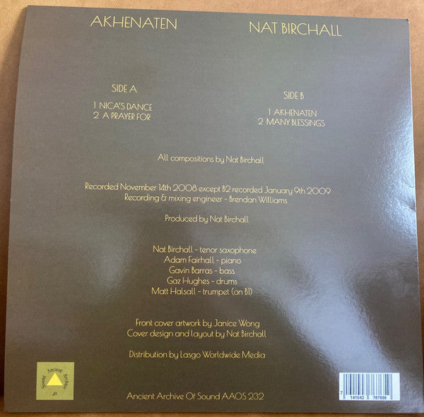 Nat Birchall : Akhenaten (LP, Album, RE)