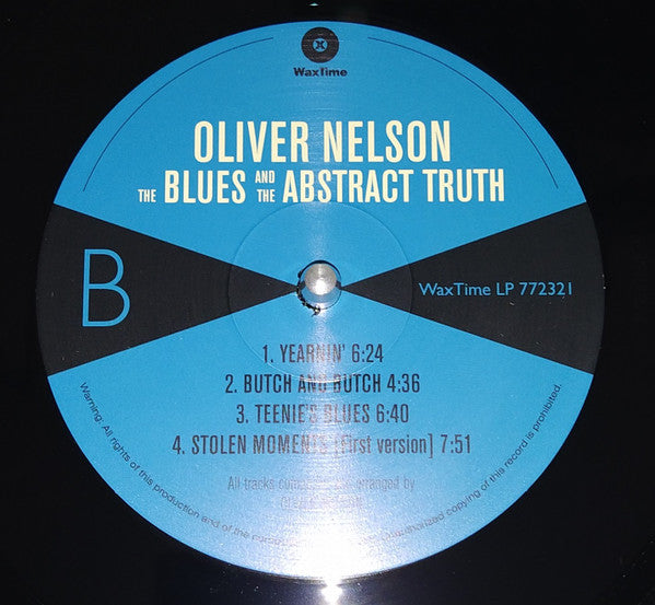 Oliver Nelson : The Blues And The Abstract Truth (LP, Album, RE, DMM)