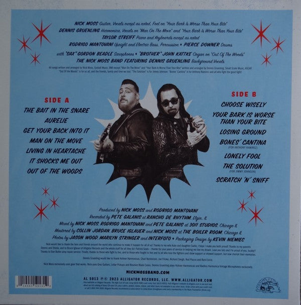 Nick Moss Band Featuring Dennis Gruenling : Get Your Back Into It! (LP, Album, Red)