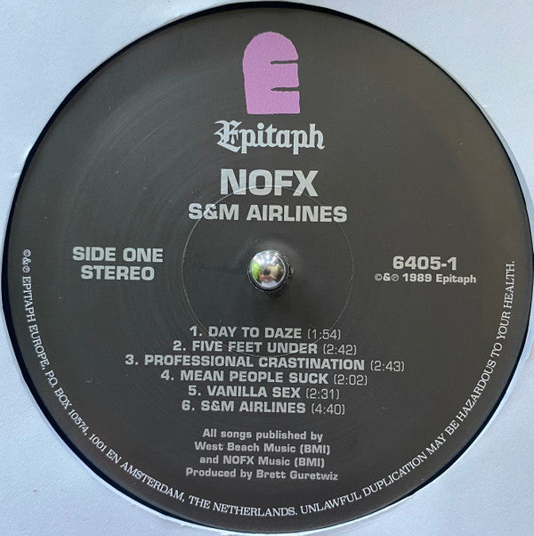 NOFX : S & M Airlines (LP, Album, RE)