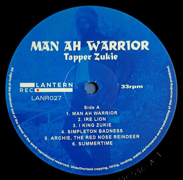 Tapper Zukie : Man Ah Warrior (LP, Album, RE)