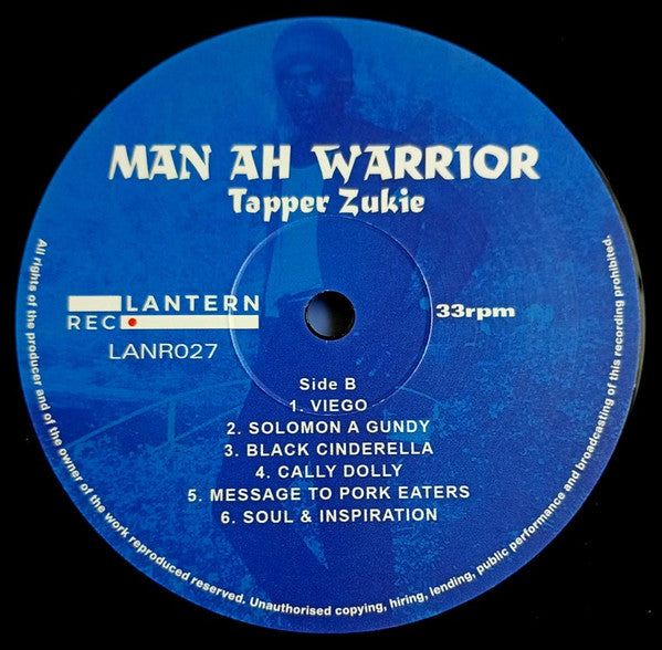 Tapper Zukie : Man Ah Warrior (LP, Album, RE)