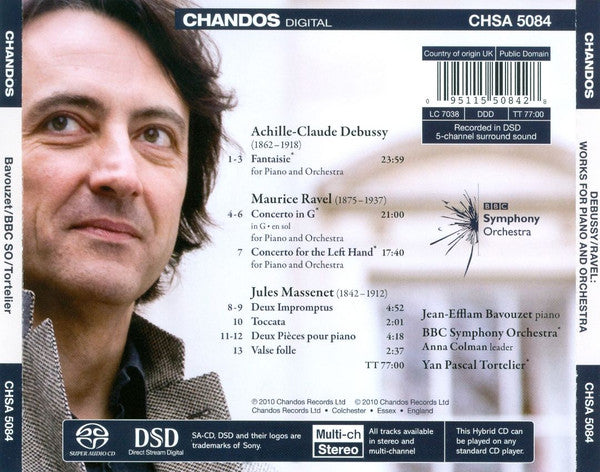 Jean-Efflam Bavouzet, BBC Symphony Orchestra, Yan Pascal Tortelier : Ravel Debussy Massenet (SACD, Hybrid, Multichannel)