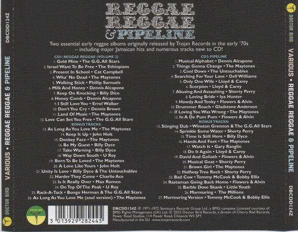 Various : Reggae Reggae & Pipeline (2xCD, Comp, RE)